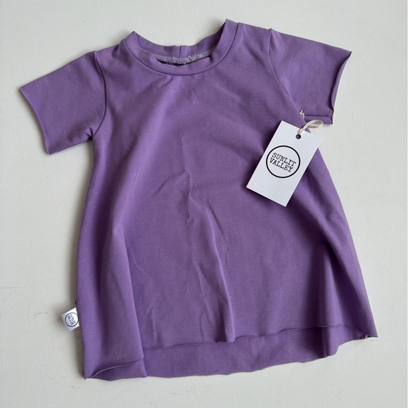 NWT- Sunlit Valley Baby Dress Bundle - Grey/Lilac -Handmade - Size 6-12m - Picture 2 of 3